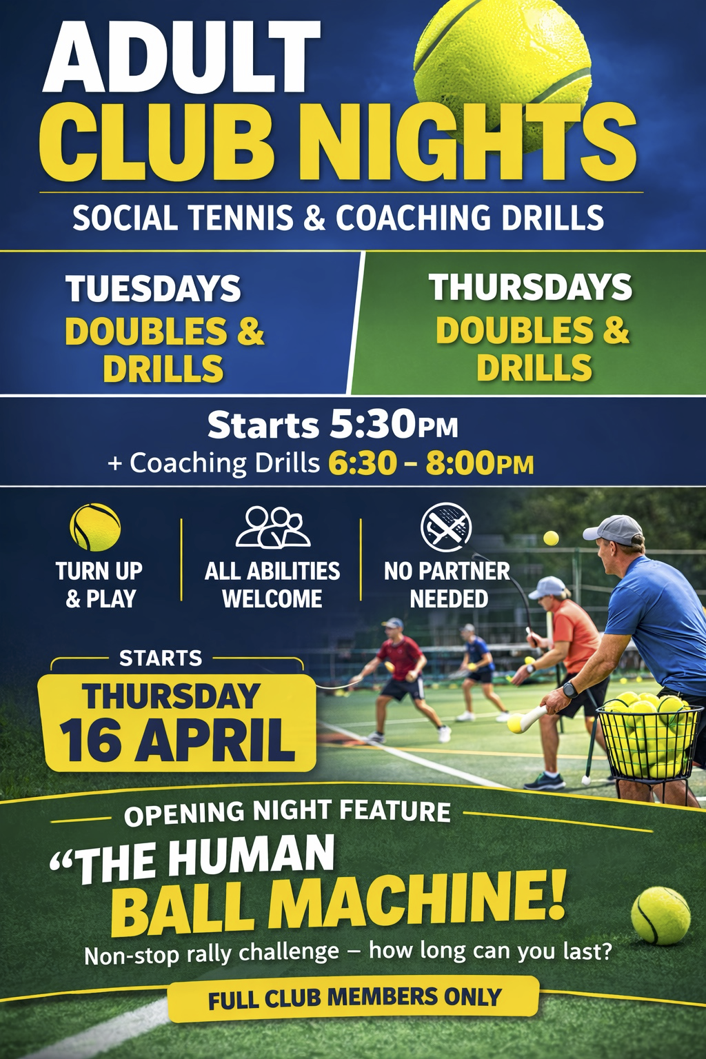 Club nights promo flier